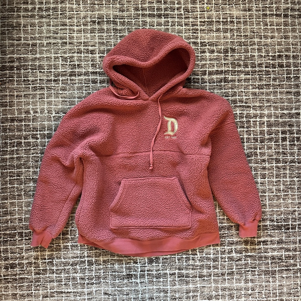 Rare Disneyland Resort Spirit Jersey Sherpa Hoodie